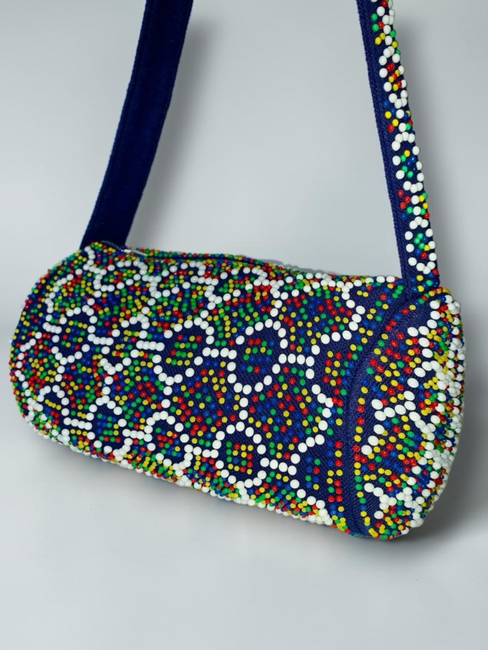 v i n t a g e :: Whimsical Candy Beaded Barrel Purse - Picture 14 of 14
